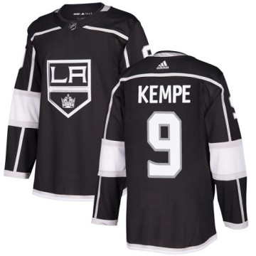 Authentic Adidas Youth Adrian Kempe Los Angeles Kings Home Jersey - Black