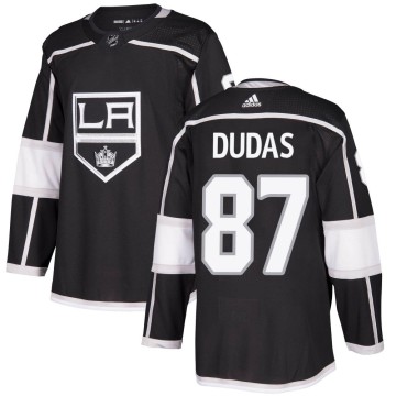 Authentic Adidas Youth Aidan Dudas Los Angeles Kings Home Jersey - Black