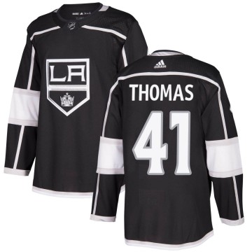 Authentic Adidas Youth Akil Thomas Los Angeles Kings Home Jersey - Black