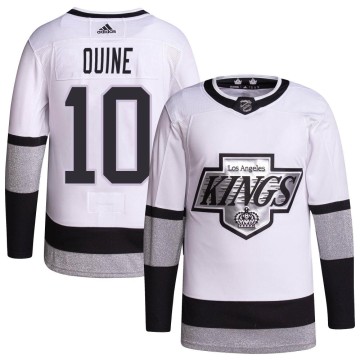 Authentic Adidas Youth Alan Quine Los Angeles Kings 2021/22 Alternate Primegreen Pro Player Jersey - White