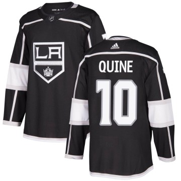 Authentic Adidas Youth Alan Quine Los Angeles Kings Home Jersey - Black