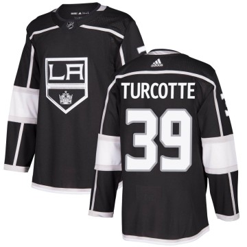 Authentic Adidas Youth Alex Turcotte Los Angeles Kings Home Jersey - Black