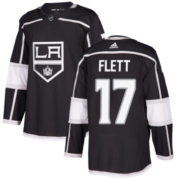 Authentic Adidas Youth Bill Flett Los Angeles Kings Home Jersey - Black