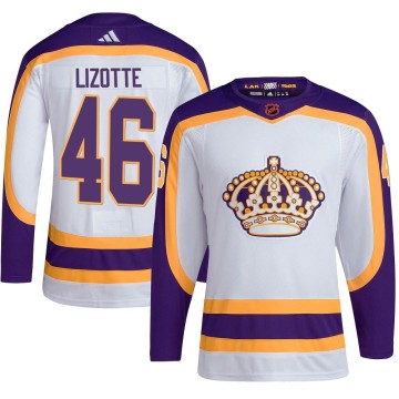 Authentic Adidas Youth Blake Lizotte Los Angeles Kings Reverse Retro 2.0 Jersey - White