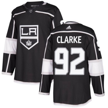 Authentic Adidas Youth Brandt Clarke Los Angeles Kings Home Jersey - Black