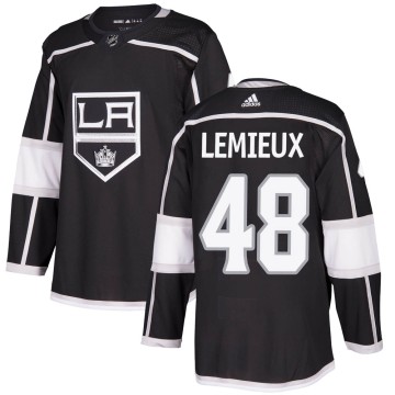 Authentic Adidas Youth Brendan Lemieux Los Angeles Kings Home Jersey - Black
