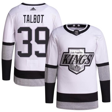Authentic Adidas Youth Cam Talbot Los Angeles Kings 2021/22 Alternate Primegreen Pro Player Jersey - White