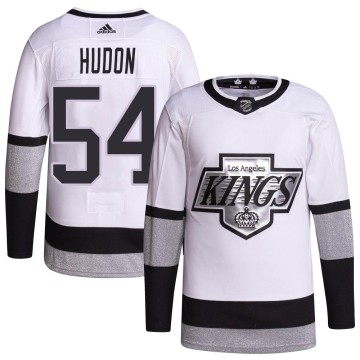 Authentic Adidas Youth Charles Hudon Los Angeles Kings 2021/22 Alternate Primegreen Pro Player Jersey - White