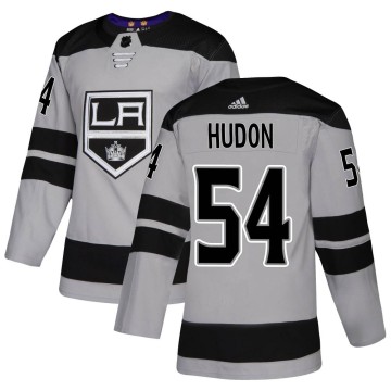 Authentic Adidas Youth Charles Hudon Los Angeles Kings Alternate Jersey - Gray