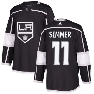 Authentic Adidas Youth Charlie Simmer Los Angeles Kings Home Jersey - Black