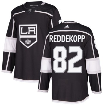 Authentic Adidas Youth Chaz Reddekopp Los Angeles Kings Home Jersey - Black