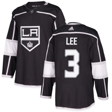 Authentic Adidas Youth Chris Lee Los Angeles Kings Home Jersey - Black