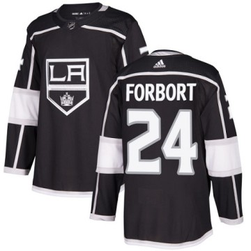 Authentic Adidas Youth Derek Forbort Los Angeles Kings Home Jersey - Black