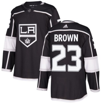 Authentic Adidas Youth Dustin Brown Los Angeles Kings Home Jersey - Black