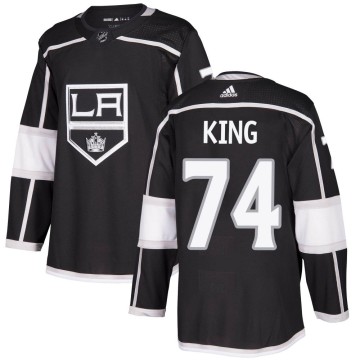 Authentic Adidas Youth Dwight King Los Angeles Kings Home Jersey - Black