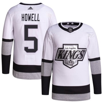Authentic Adidas Youth Harry Howell Los Angeles Kings 2021/22 Alternate Primegreen Pro Player Jersey - White