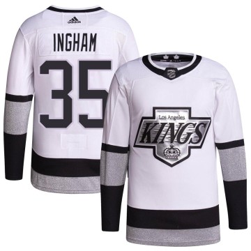 Authentic Adidas Youth Jacob Ingham Los Angeles Kings 2021/22 Alternate Primegreen Pro Player Jersey - White