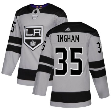 Authentic Adidas Youth Jacob Ingham Los Angeles Kings Alternate Jersey - Gray