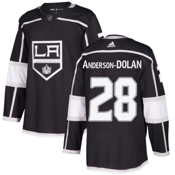 Authentic Adidas Youth Jaret Anderson-Dolan Los Angeles Kings Home Jersey - Black