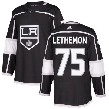 Authentic Adidas Youth John Lethemon Los Angeles Kings Home Jersey - Black