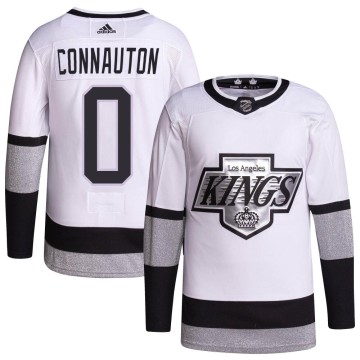 Authentic Adidas Youth Kevin Connauton Los Angeles Kings 2021/22 Alternate Primegreen Pro Player Jersey - White