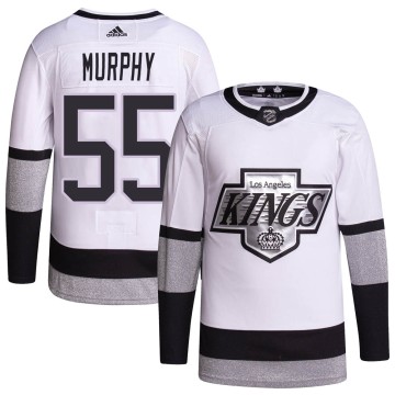 Authentic Adidas Youth Larry Murphy Los Angeles Kings 2021/22 Alternate Primegreen Pro Player Jersey - White