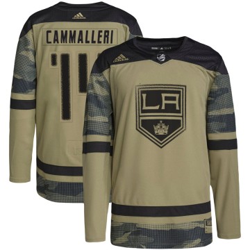 Authentic Adidas Youth Mike Cammalleri Los Angeles Kings Military Appreciation Practice Jersey - Camo