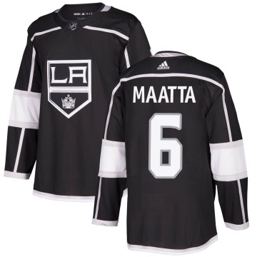 Authentic Adidas Youth Olli Maatta Los Angeles Kings Home Jersey - Black