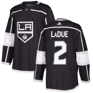 Authentic Adidas Youth Paul LaDue Los Angeles Kings Home Jersey - Black