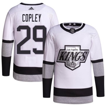 Authentic Adidas Youth Pheonix Copley Los Angeles Kings 2021/22 Alternate Primegreen Pro Player Jersey - White