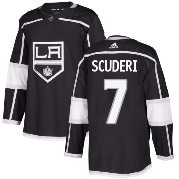Authentic Adidas Youth Rob Scuderi Los Angeles Kings Home Jersey - Black