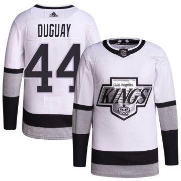 Authentic Adidas Youth Ron Duguay Los Angeles Kings 2021/22 Alternate Primegreen Pro Player Jersey - White