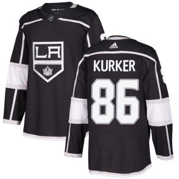 Authentic Adidas Youth Sam Kurker Los Angeles Kings Home Jersey - Black
