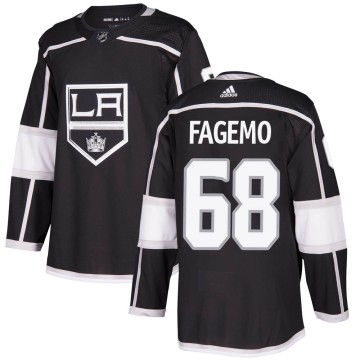 Authentic Adidas Youth Samuel Fagemo Los Angeles Kings Home Jersey - Black