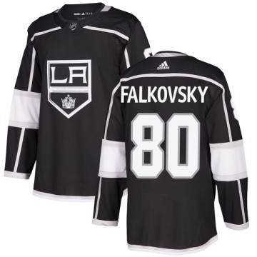 Authentic Adidas Youth Stepan Falkovsky Los Angeles Kings Home Jersey - Black