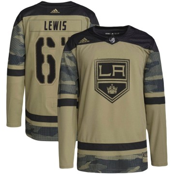 Authentic Adidas Youth Trevor Lewis Los Angeles Kings Military Appreciation Practice Jersey - Camo