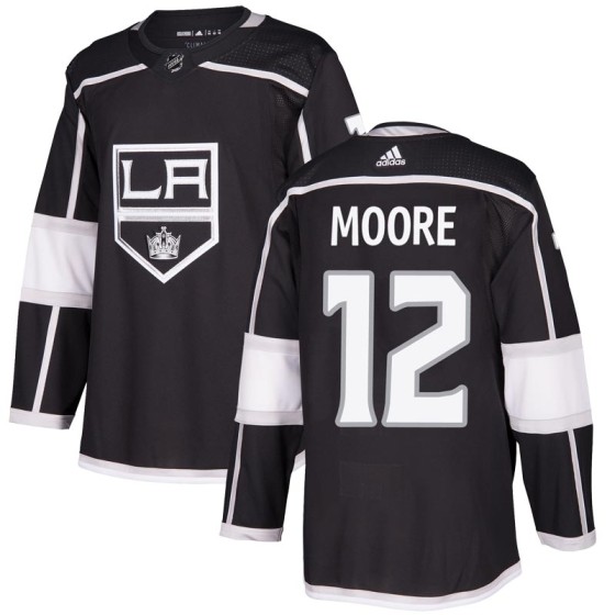 Authentic Adidas Youth Trevor Moore Los Angeles Kings Home Jersey - Black