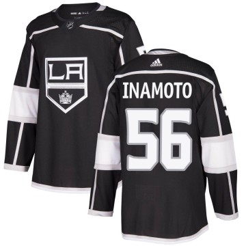 Authentic Adidas Youth Tyler Inamoto Los Angeles Kings Home Jersey - Black