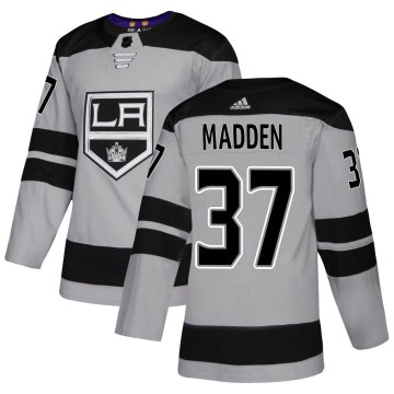 Authentic Adidas Youth Tyler Madden Los Angeles Kings Alternate Jersey - Gray