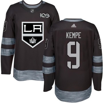 Authentic Men's Adrian Kempe Los Angeles Kings 1917-2017 100th Anniversary Jersey - Black