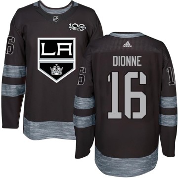 Authentic Men's Marcel Dionne Los Angeles Kings 1917-2017 100th Anniversary Jersey - Black