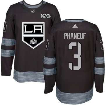Authentic Youth Dion Phaneuf Los Angeles Kings 1917-2017 100th Anniversary Jersey - Black