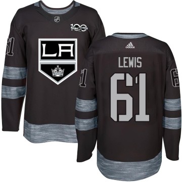 Authentic Youth Trevor Lewis Los Angeles Kings 1917-2017 100th Anniversary Jersey - Black