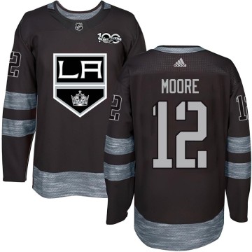 Authentic Youth Trevor Moore Los Angeles Kings 1917-2017 100th Anniversary Jersey - Black