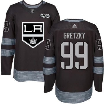 Authentic Youth Wayne Gretzky Los Angeles Kings 1917-2017 100th Anniversary Jersey - Black