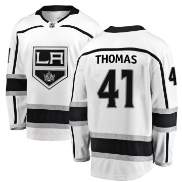 Breakaway Fanatics Branded Men's Akil Thomas Los Angeles Kings Away Jersey - White