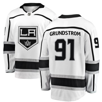 Breakaway Fanatics Branded Men's Carl Grundstrom Los Angeles Kings Away Jersey - White
