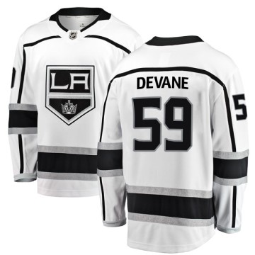 Breakaway Fanatics Branded Men's Jamie Devane Los Angeles Kings Away Jersey - White