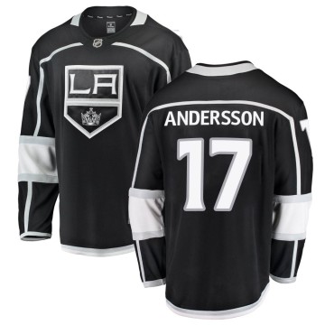 Breakaway Fanatics Branded Men's Lias Andersson Los Angeles Kings Home Jersey - Black