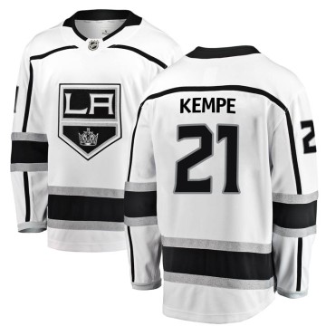 Breakaway Fanatics Branded Men's Mario Kempe Los Angeles Kings Away Jersey - White